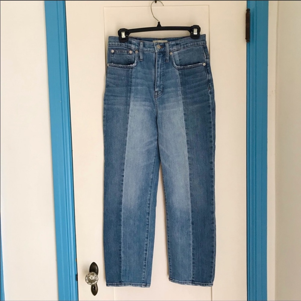Classic straight jeans in clairmont wash: pieced
